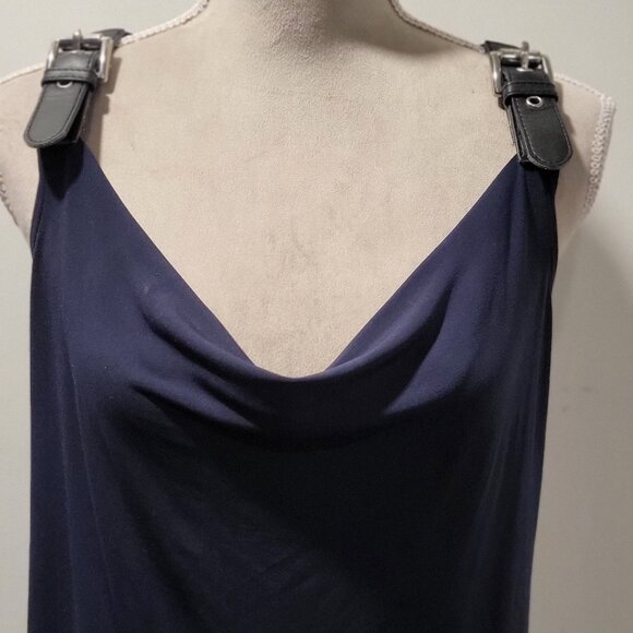 Michael Kors Dark Navy Blue Dress, with shoulder (belt) straps, Size Medium - Picture 6 of 12